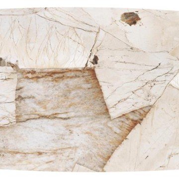 Фото1.Овальный стол ALTER, столешница – бежевый мрамор, ножки – черные (3 шт. = 1 шт.)Овальный стол ALTER,